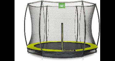 EXIT Silhouette Trampoline ø305cm - met Veiligheidsnet - Inground - Rond - Voor Kinderen - Groen