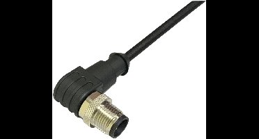 BKL Electronic 2702028 Sensor/actuator aansluitkabel M12 Aantal polen (sensoren): 3 Stekker, haaks 5 m 1 stuk(s)