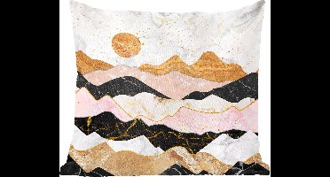 Sierkussens - Kussentjes Woonkamer - 50x50 cm - Marmer - Pastel - Goud