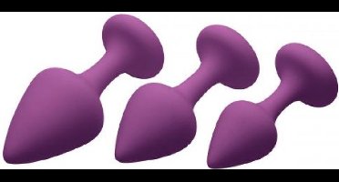 Buttplug Set Purple Pleasure 3 St.