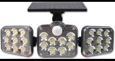 LED Bouwlamp op Solar | incl. afstandsbediening en sensor | 10 Watt