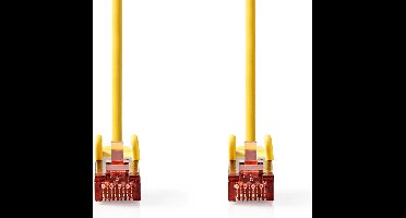 Nedis CAT6 Netwerkkabel - RJ45 Male - RJ45 Male - S/FTP - 1.00 m - Rond - LSZH - Geel - Envelop