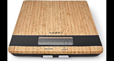 Nedis Keukenweegschaal - Digitaal - Hout / Kunststof - Bruin