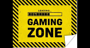 Game Poster - Gaming - Quotes - Controller - Gaming zone - Game - 40x30 cm - Game room decoratie