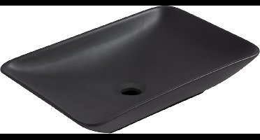 Bally Karé Opzetwastafel 58x36x11,5cm Mat Zwart