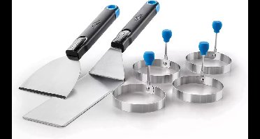 Breakfast kit (4 universele ringen en 2 plancha spatels)
