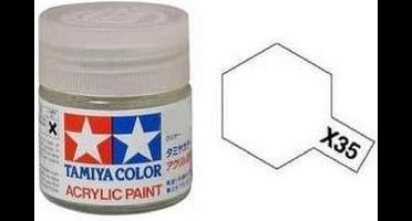 Tamiya Hobbyverf Acrylverf - X-35 Clear Varnish - Satin - Acryl - Verf potje - 10 ml