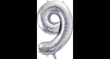 Cijfer 9 (86 cm) - Zilver