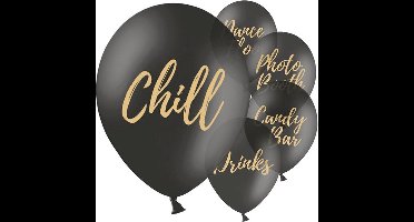 Feestlocaties Zwart - 5 stuks