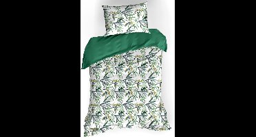 De Witte Lietaer Dekbedovertrek Katoen Salix - Eenpersoons - 140 x 200/220 cm - Groen