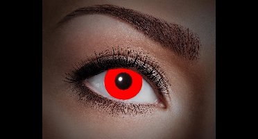 Partychimp Contactlenzen Flash Siliconen Rood 1 paar