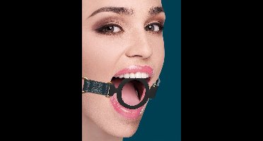 Shots - Ouch! Silicone Open Ring Gag green