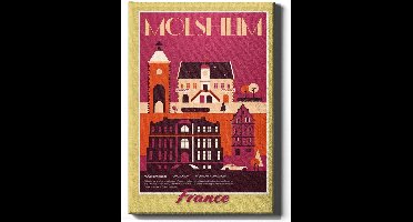 Walljar - Molsheim - Muurdecoratie - Canvas schilderij