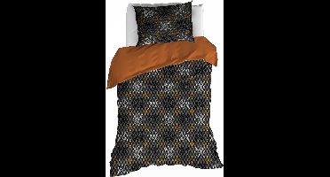 De Witte Lietaer Dekbedovertrek Frostine Honey - Eenpersoons - 140 x 200/220 cm - Katoen Flanel