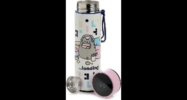 Pusheen Kat Gaming Thermosfles digitale thermometer 450ml