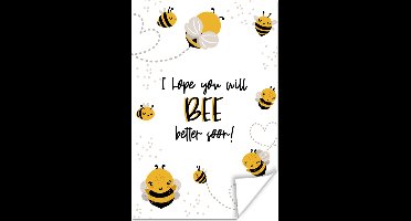 Poster Beterschap - Quotes - Dieren - Bee - 20x30 cm