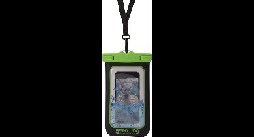Seawag waterdicht telefoonhoesje Black & Green 5,7" - Universeel hoesje - IPX8 - touchscreen blijft werken