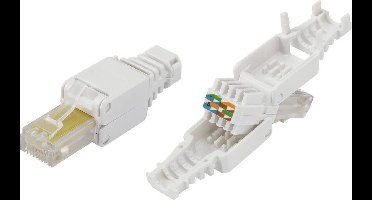 TRU COMPONENTS 93014c935 RJ45-stekker, geen gereedschap nodig 817966 Stekker, recht Natuur 1 stuk(s)