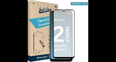 Just in Case screenprotector geschikt voor Nokia G11 / G21 - Screenprotector Full Cover Gehard Glas