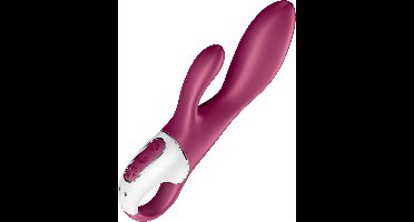 Satisfyer, Bluetooth Rabbit, Heated Affair, 20,5 cm, met app, met warmtefunctie, 2 motoren, gemaakt van siliconen