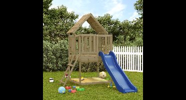 vidaXL Speelhuis geïmpregneerd grenenhout
