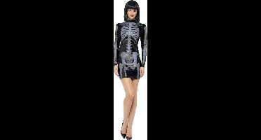 "Verkleedkostuum sexy skelet zwart voor dames Halloween kleding - Verkleedkleding - XS"