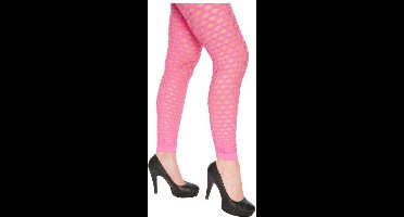 Legging - Net - Roze - Fluor / neon - S/M