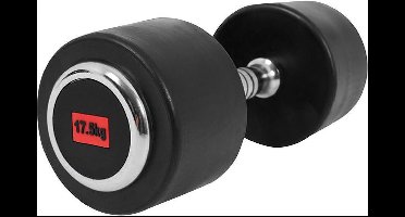 Gorilla Sports Dumbell - Vaste Halter - Gietijzer met Rubber coating - 17,5 kg