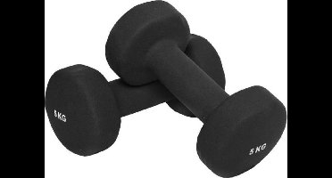 Gorilla Sports Dumbellset - Halterset - Aerobics - Vinyl - 10 kg (2 x 5 kg)