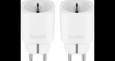 2x Hombli Slimme Stekker WiFi Energiemeter via mobiele app