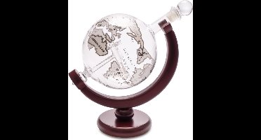 Balvi Whiskey karaf 800 ml, glas/hout, bruin