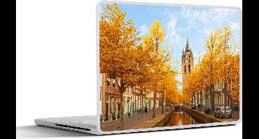 Laptop sticker - 14 inch - Delft - Herfst - Water - 32x5x23x5cm - Laptopstickers - Laptop skin - Cover