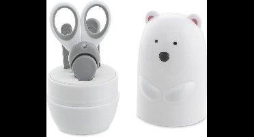 Chicco Manicureset Ijsbeer Rvs Wit/zwart 5-delig