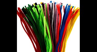 Creative Company Chenilledraad meerkleurig 30 cm lengte, 6 mm dikte - 200 stuks