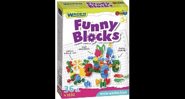 Wader Bouwblokken Funny Blocks 36-delig