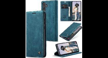 CaseMe Hoesje - Geschikt voor Samsung Galaxy A55 Hoesje - CaseMe 013 Book Case - Blauw
