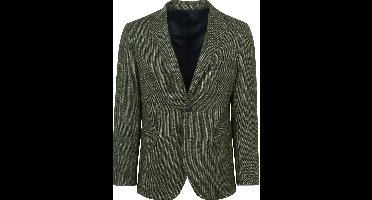 Suitable Birds Eye Colbert Merinowol Groen - Maat 48 - Heren blazer