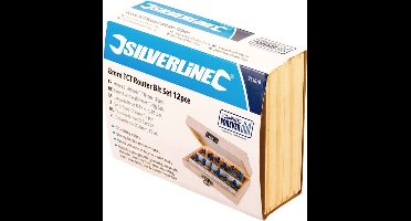 Silverline 12-delige 8 mm TCT frees set
