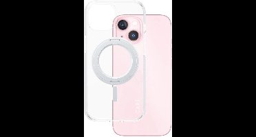 CARE by PanzerGlass Feature Case - Transparant w. - Zilver Kickstand & MagSafe iPhone15