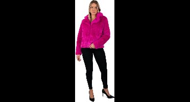 Bontjas neon paars dames - Maat 40/42