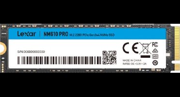 Lexar NM610PRO 1 TB M.2 PCI Express 3.0 NVMe