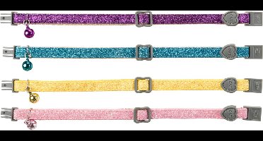 Trixie Halsbandje Metaal-/Kunststofsluiting - Kattenhalsband - Assorti