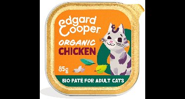 Edgard & Cooper Kattenvoer Adult Pate Biologische Kip 85 gr