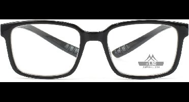 Montana MNR2 Leesbril met lange poten Zwart +2.50 - Nekhanger - Rechthoekig