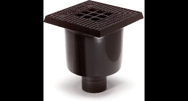 Afvoer pvc manchet - kunststof vloerput - Gietijzeren deksel