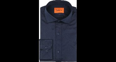 Suitable Satin Overhemd Donkerblauw (navy) - Overhemden Formeel