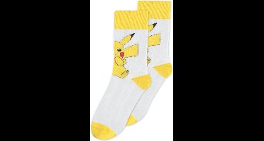 Pokémon - Novelty Sokken - 43/46 - Wit/Geel