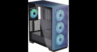 APNX C1 - pc-case - Midi-Tower AQ2 - Gehard Glas - ChromaFlair - Paars & Blauwe fade