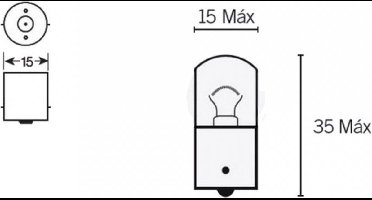 Ampoule Osram pour Scooter Peugeot 100 Trekker 1998 à 2020 Neuf