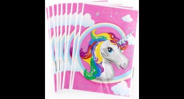 New Age Devi - Feestelijke Uitdeelzakjes voor Kinderfeestjes - Unicorn Decoratie - Cadeau Tasjes voor Uitdelen - Vrolijke Zakjes met Eenhoorn Motief - Perfect voor Feestjes